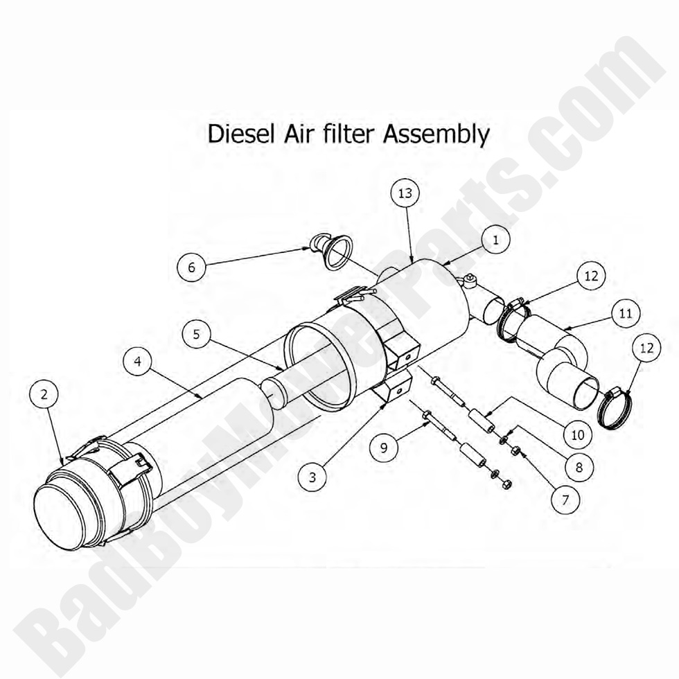 2017 Diesel - 1500cc Air Filter Assembly